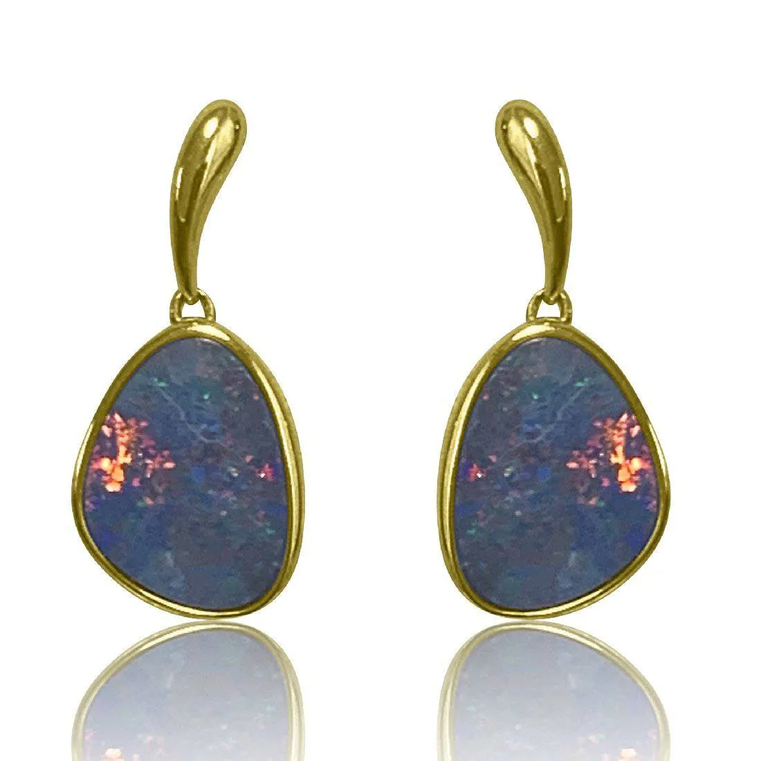 14kt Rose Gold Opal dangling earrings