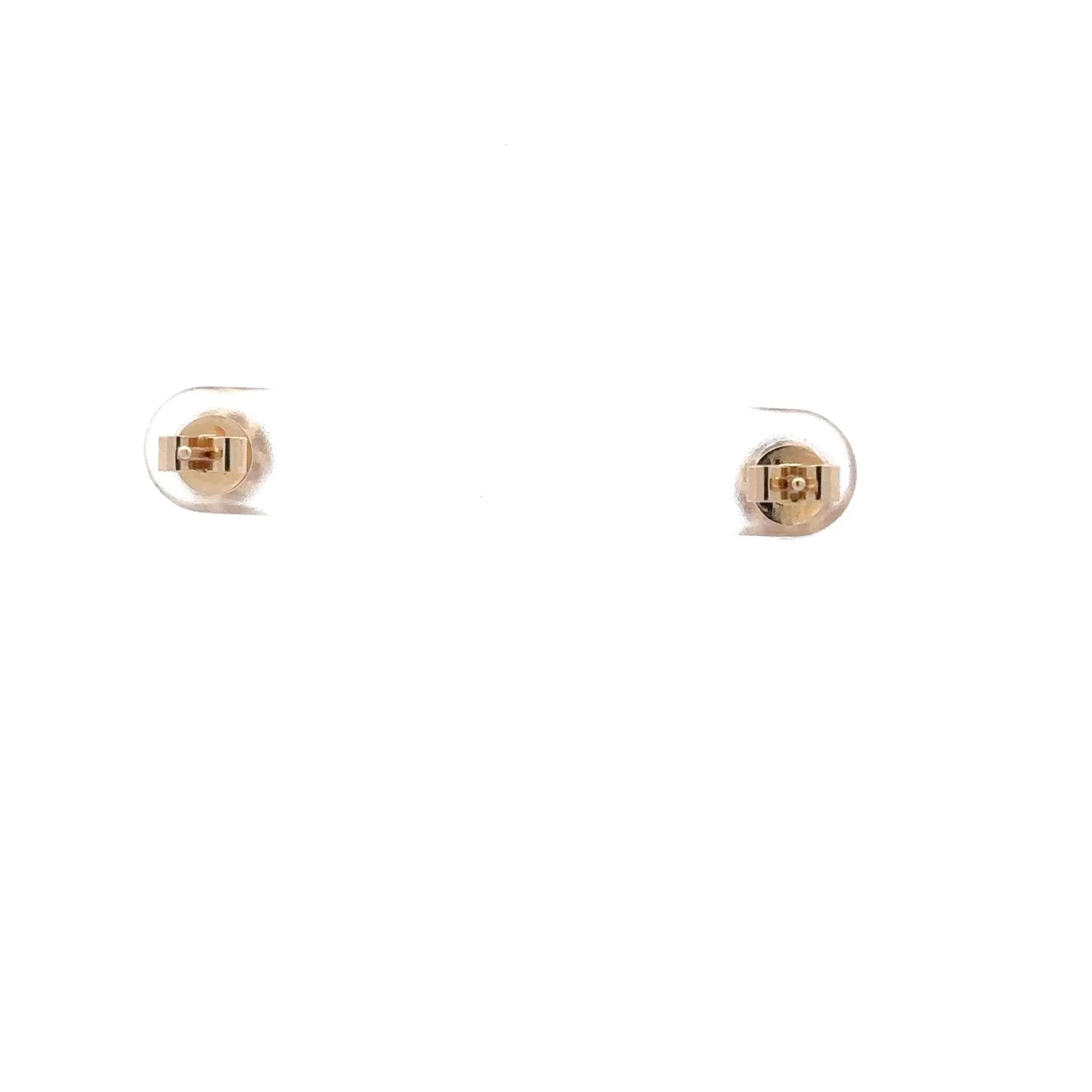 14KT Yellow Diamond Cluster Studs