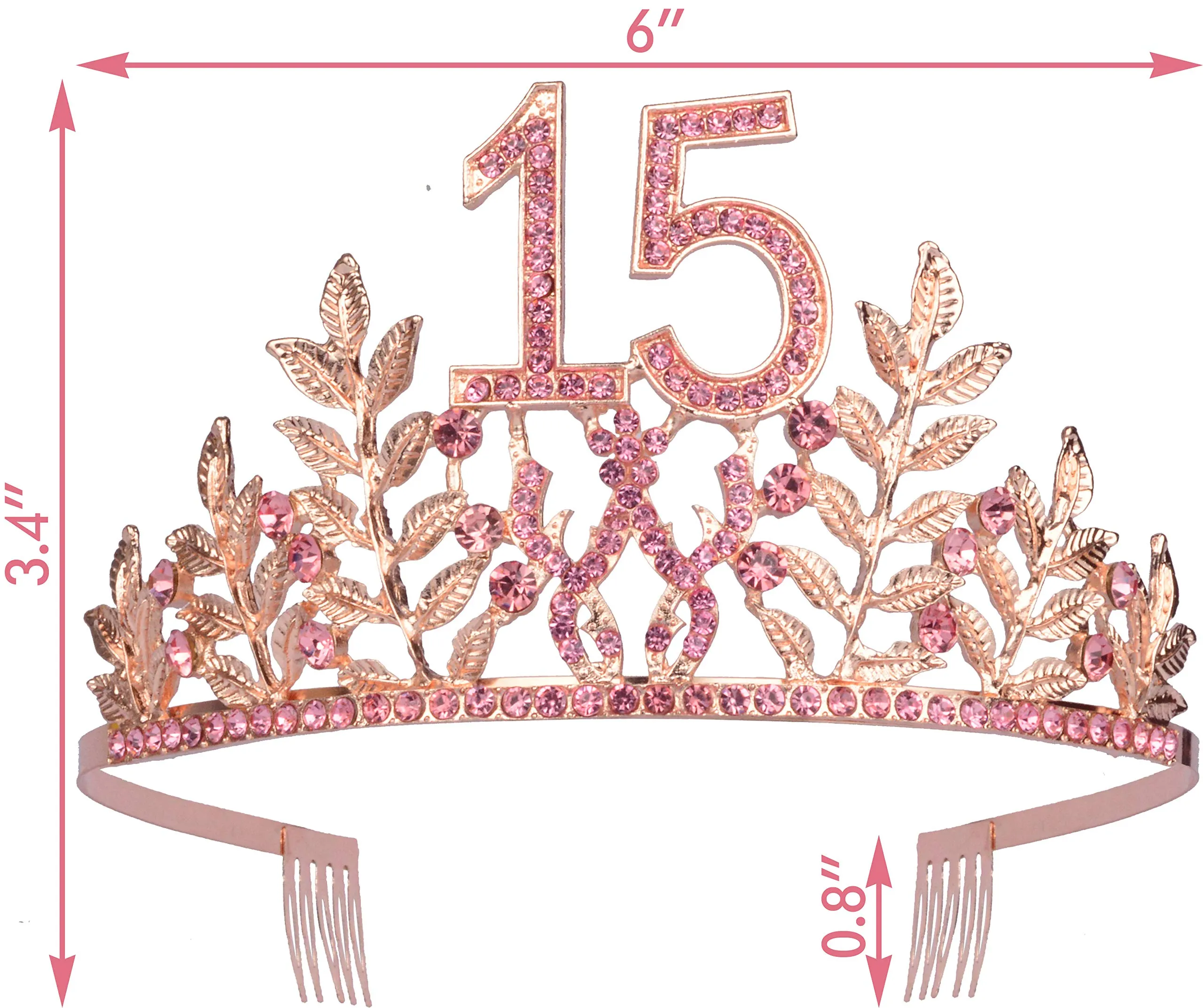 15th Birthday Gifts for Girls, 15th Birthday Tiara and Sash, Its My 15th Birthday Sash