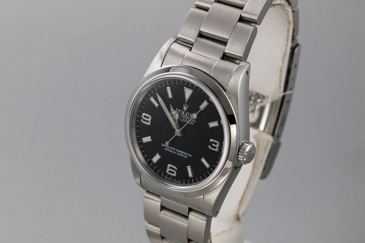 1991 Rolex Explorer I 14270 with Box and Papers