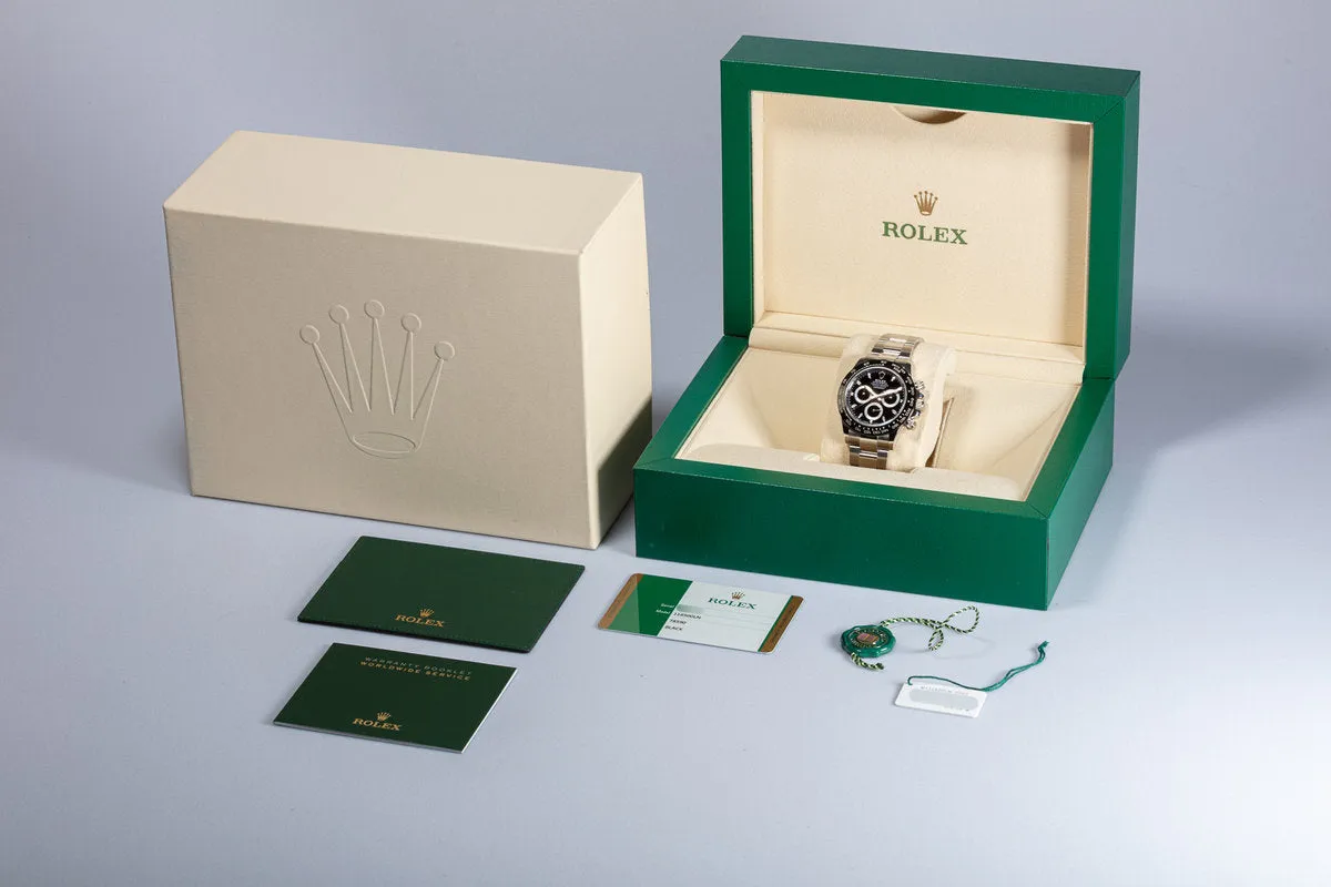 2019 Rolex Daytona 116500LN Black Dial with Box & Card