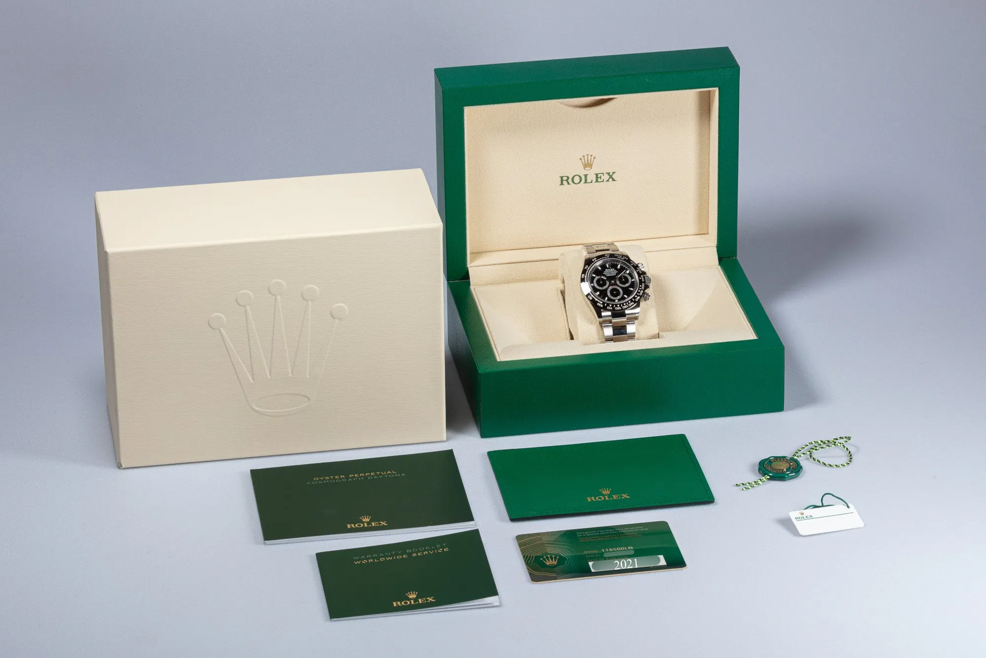 2021 Rolex Daytona 116500LN Black Dial with Box & Card