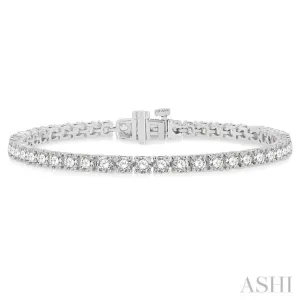 7 Ctw Round Cut Diamond Tennis Bracelet in 14K White Gold