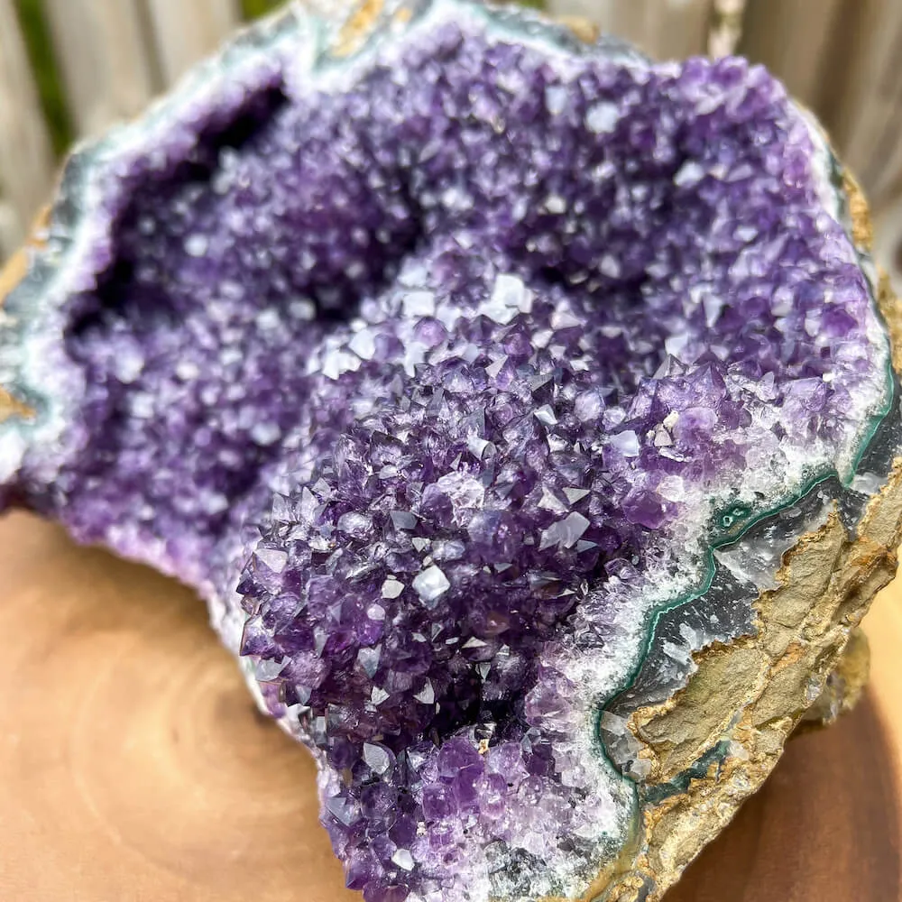 7 lbs 10.8 oz - Druzy Amethyst Cluster with Calcite #G