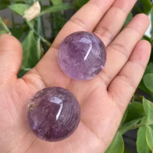 Amethyst Crystal Sphere, Gemstone Balls, 1.1 inches Amethyst Stone, Deep Purple, Small Amethyst Stone, Balancing Gemstone, Healing Crystal