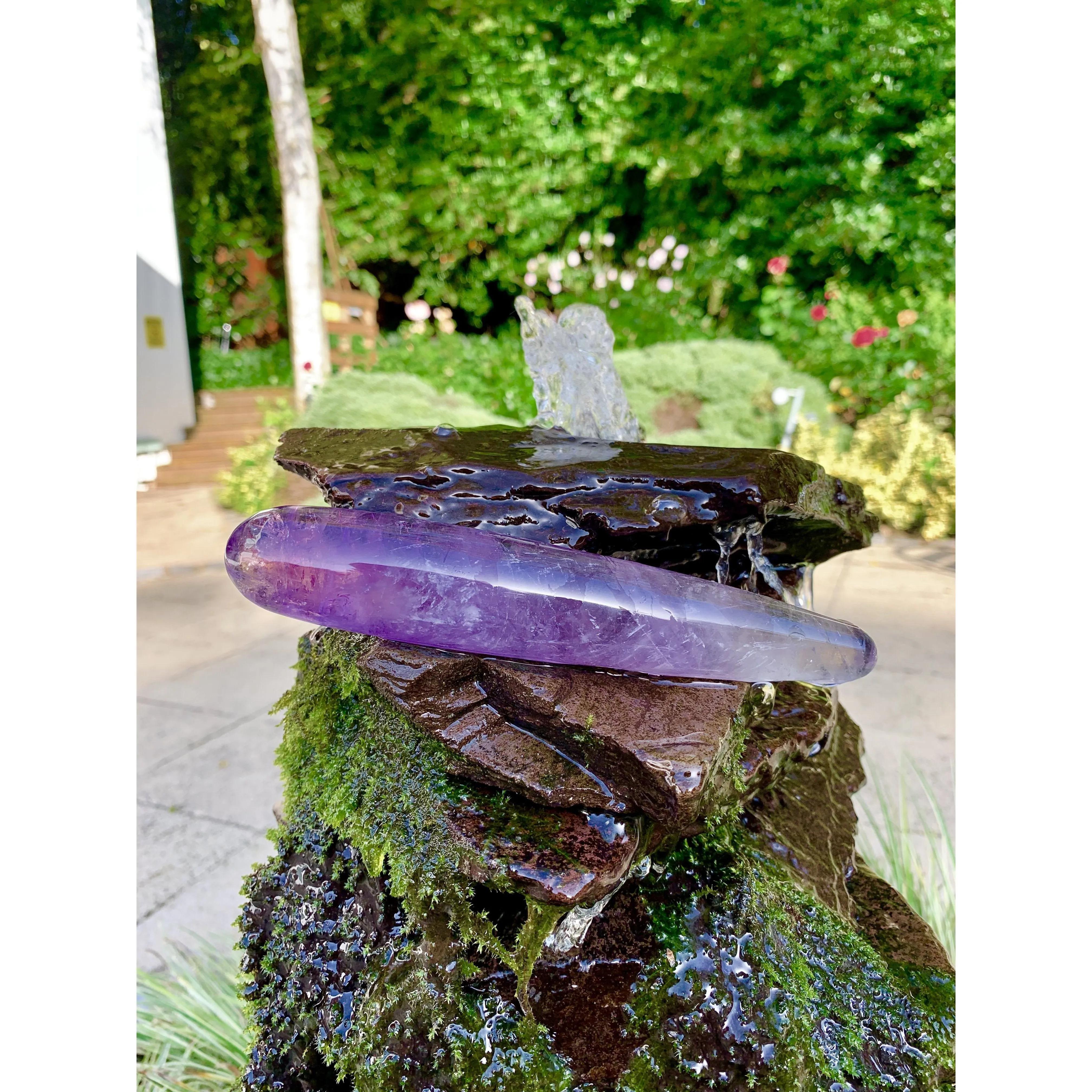 Amethyst Crystal Yoni Wand