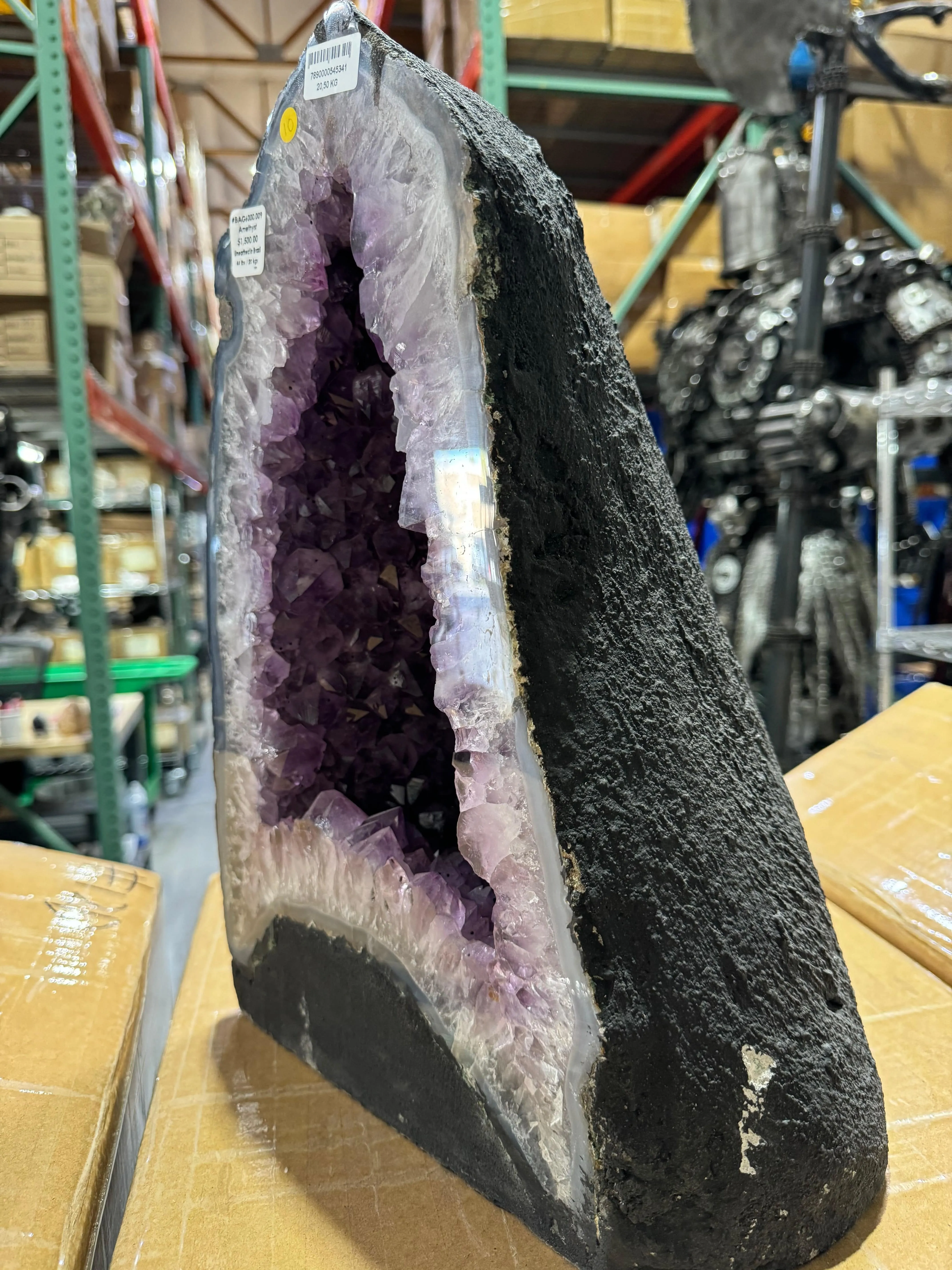 Amethyst Geode Cathedral from Brazil - 16" / 44 lbs