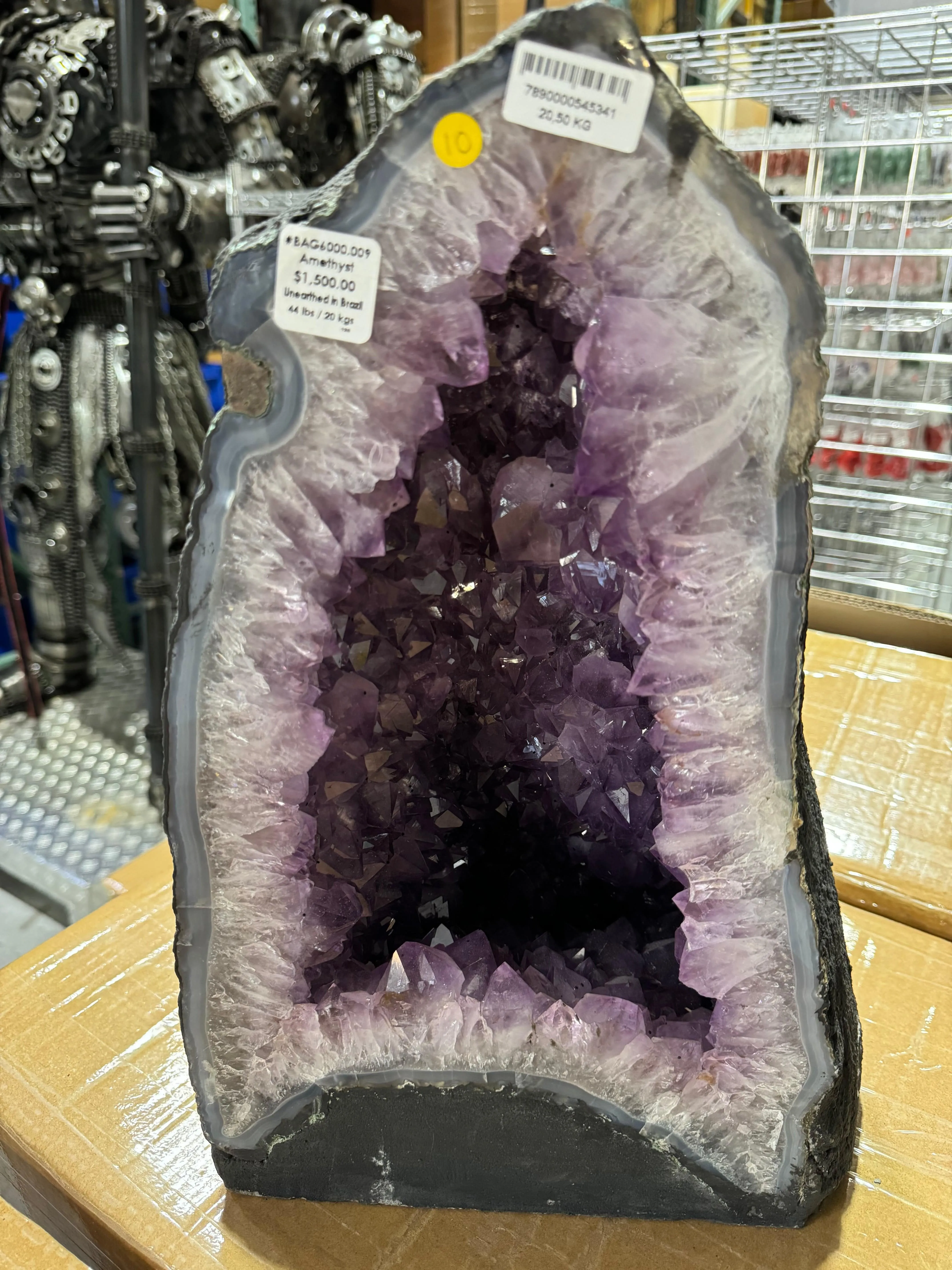 Amethyst Geode Cathedral from Brazil - 16" / 44 lbs