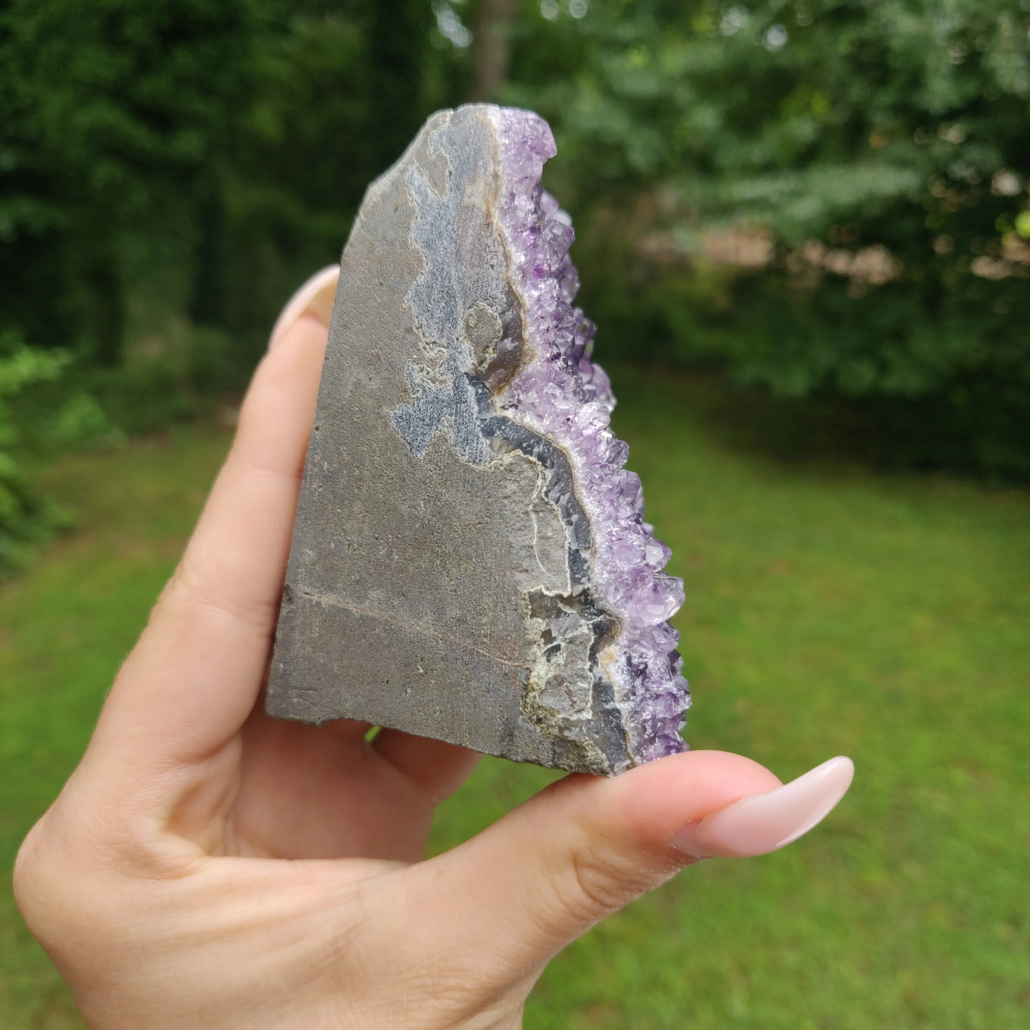 Amethyst Geode Free Form, Cut Base (#23)