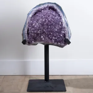 Amethyst Geode from Brazil on Custom Stand- 27" / 72 lbs