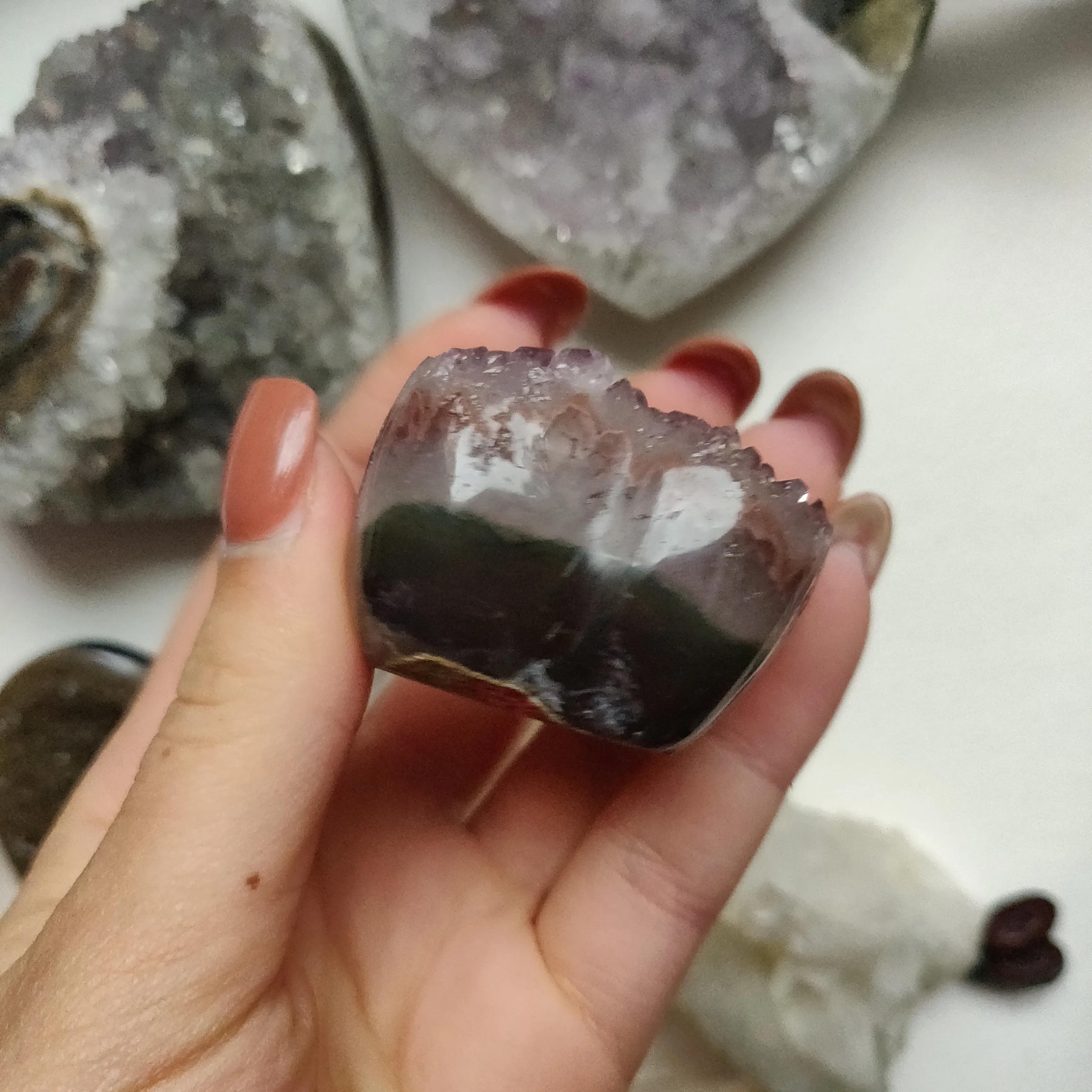 Amethyst Geode Heart (#G19)