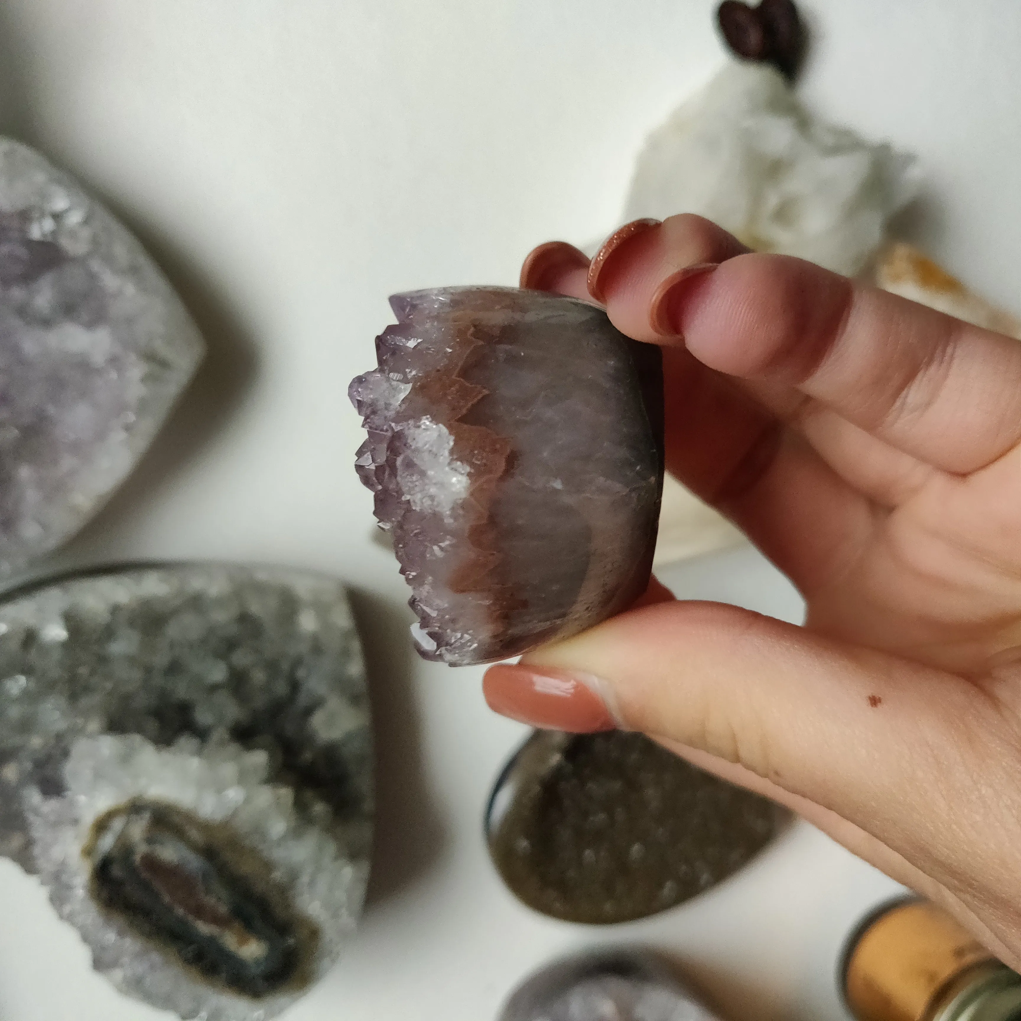 Amethyst Geode Heart (#G19)