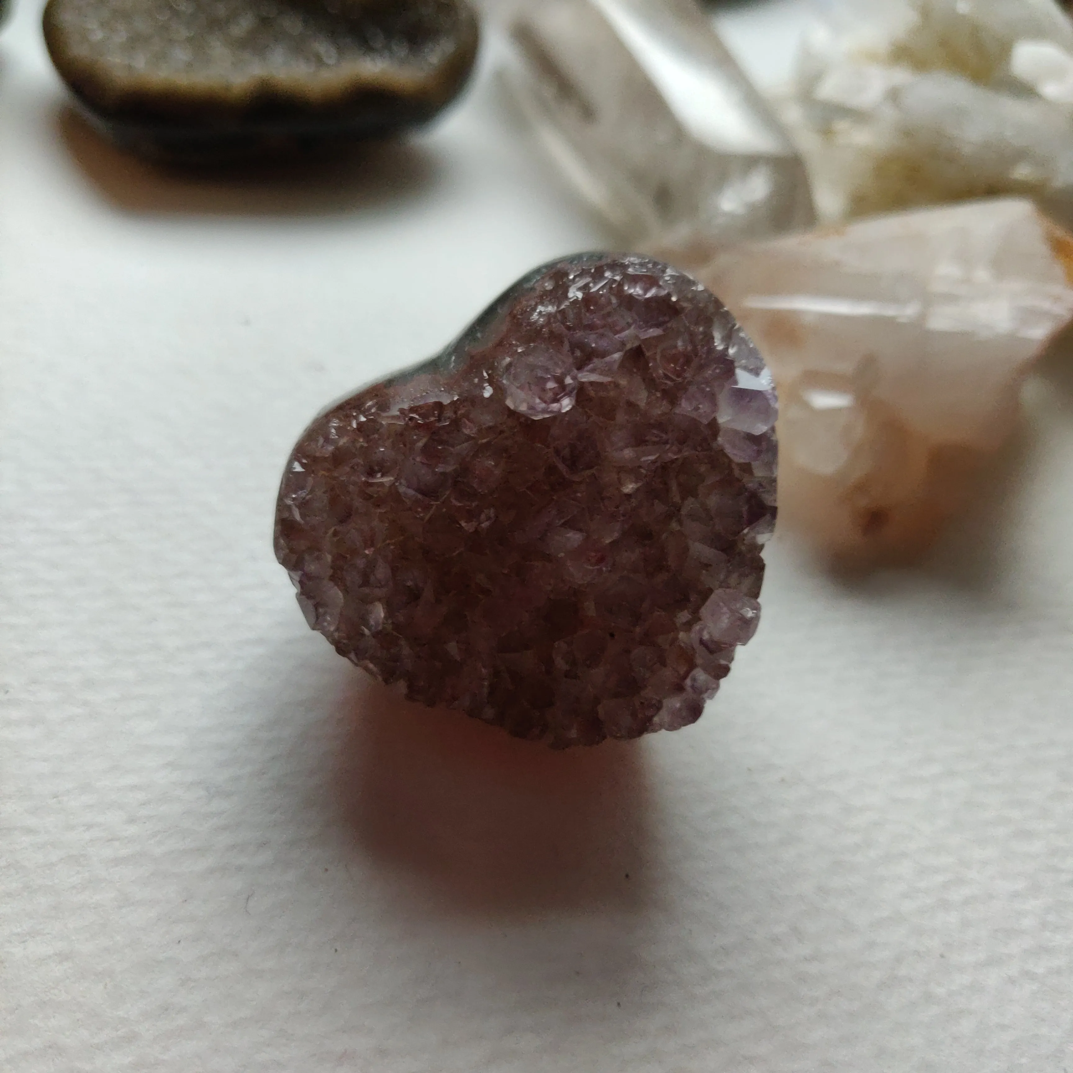 Amethyst Geode Heart (#G19)