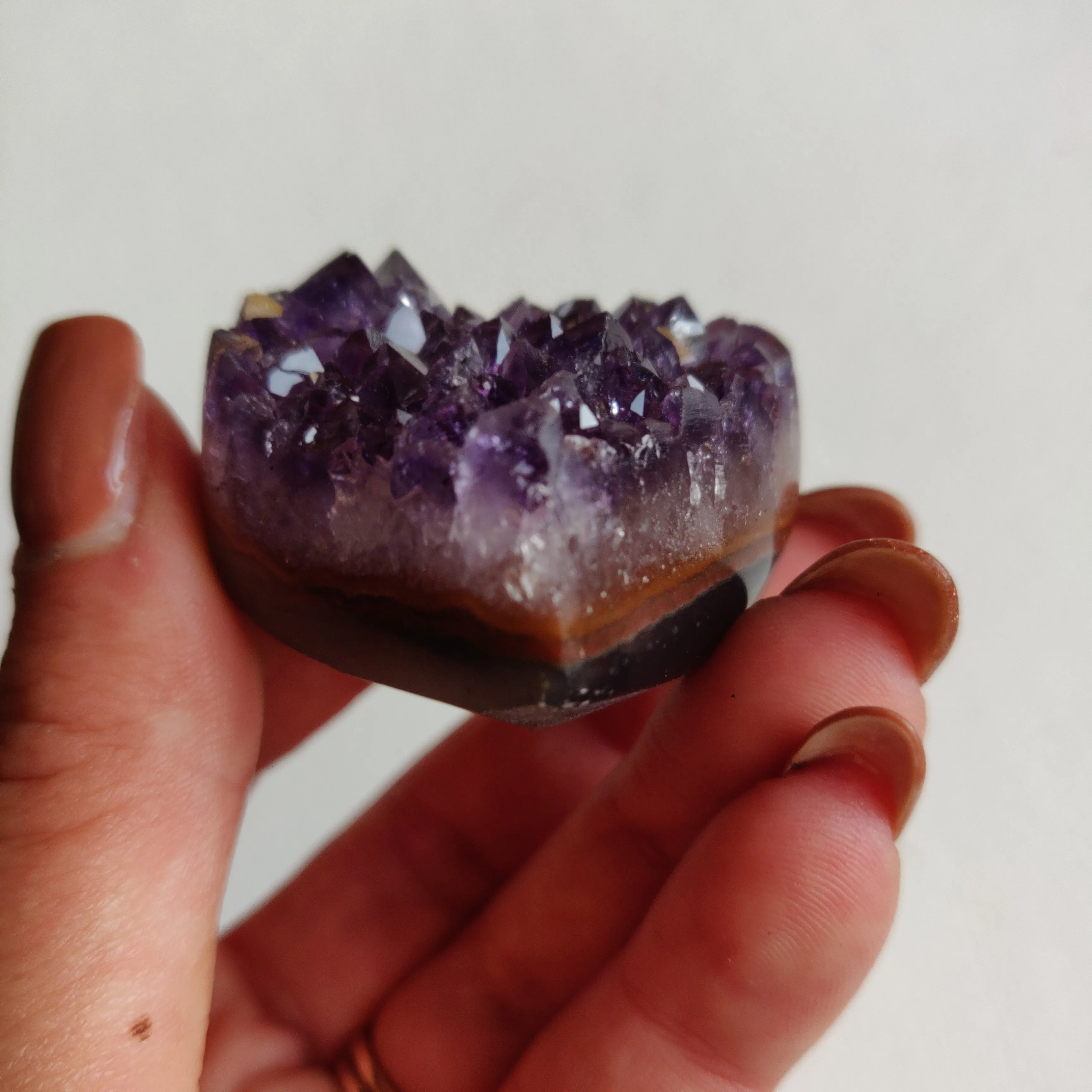 Amethyst Geode Heart (#G2)