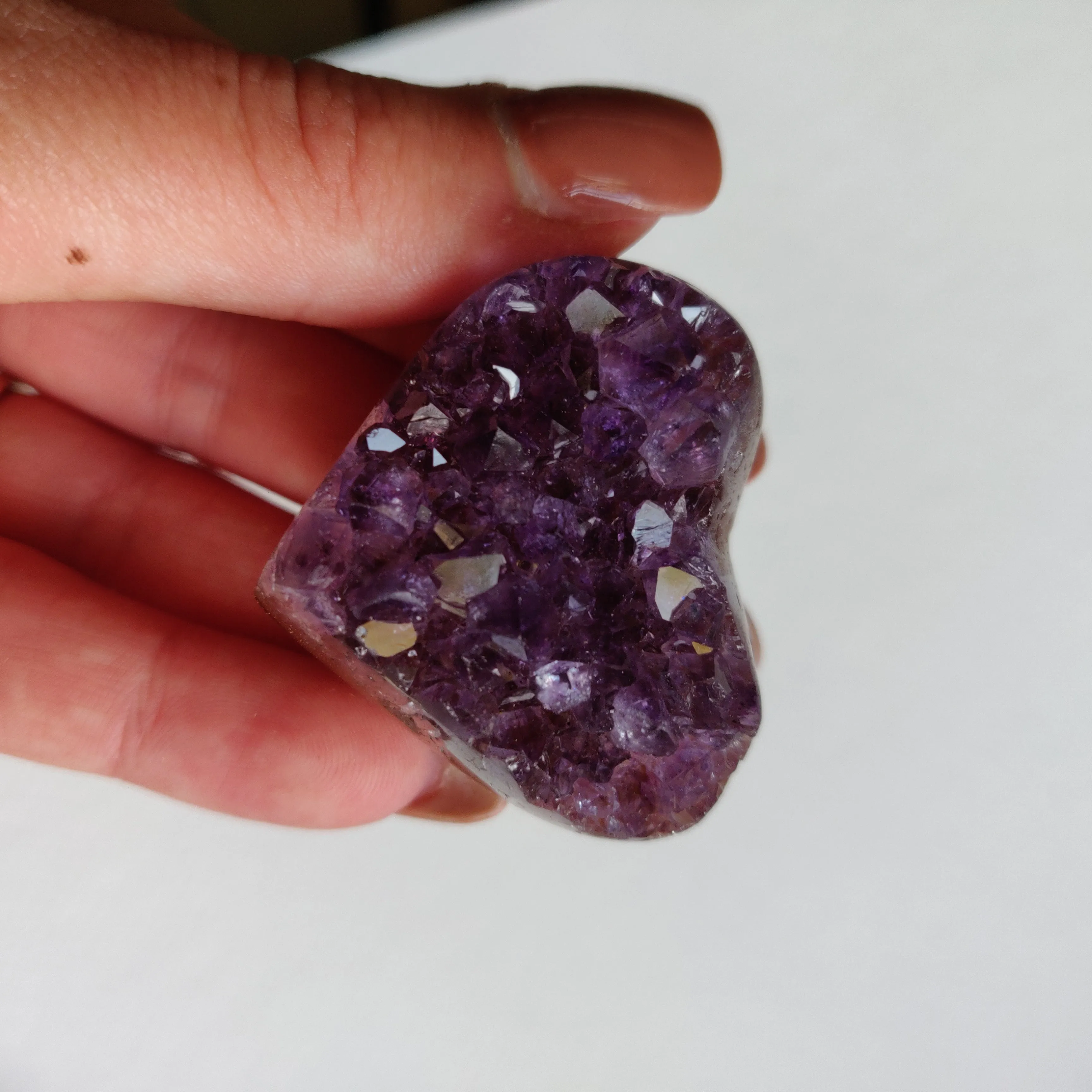 Amethyst Geode Heart (#G2)