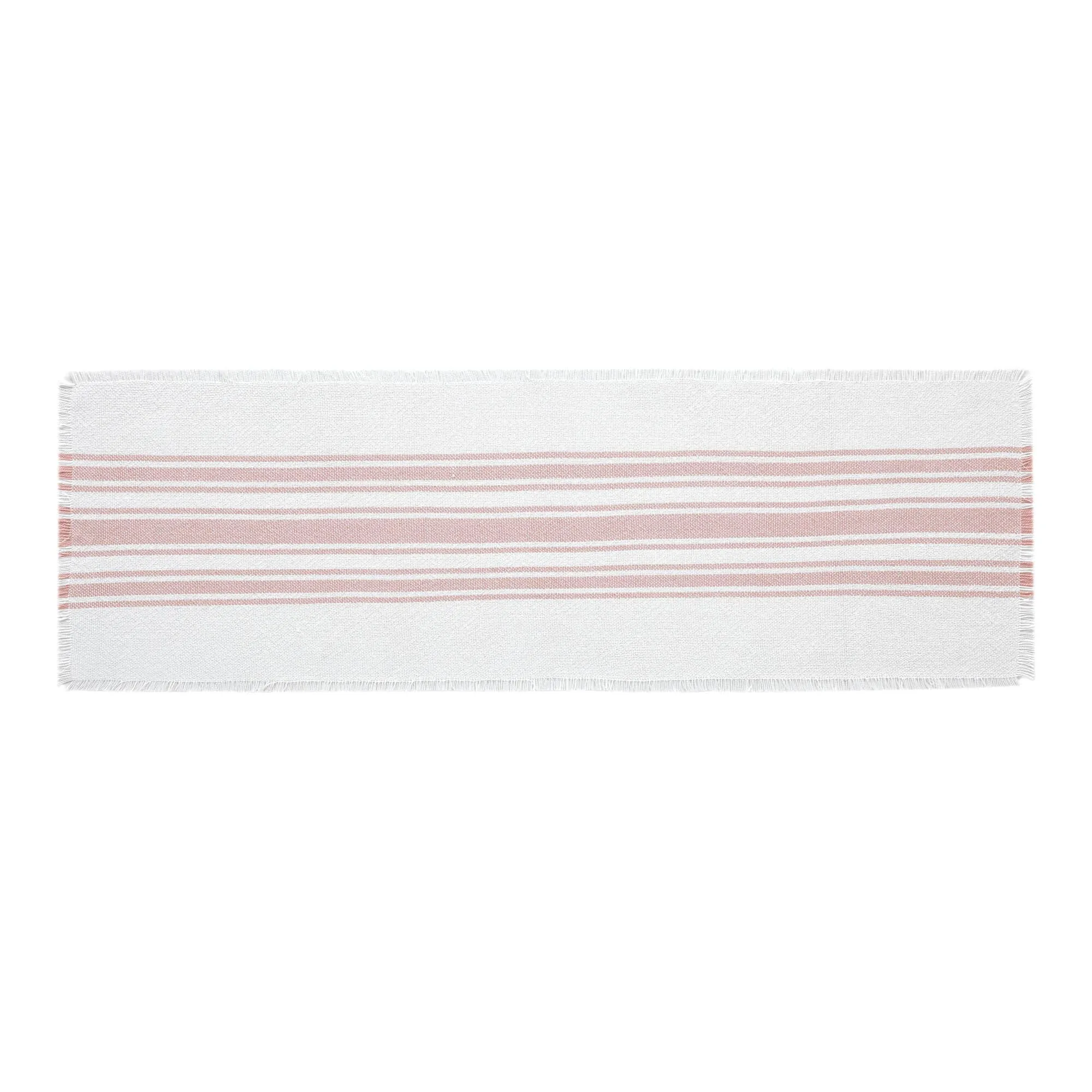 Antique White Stripe Coral Indoor/Outdoor Runner 12x36"