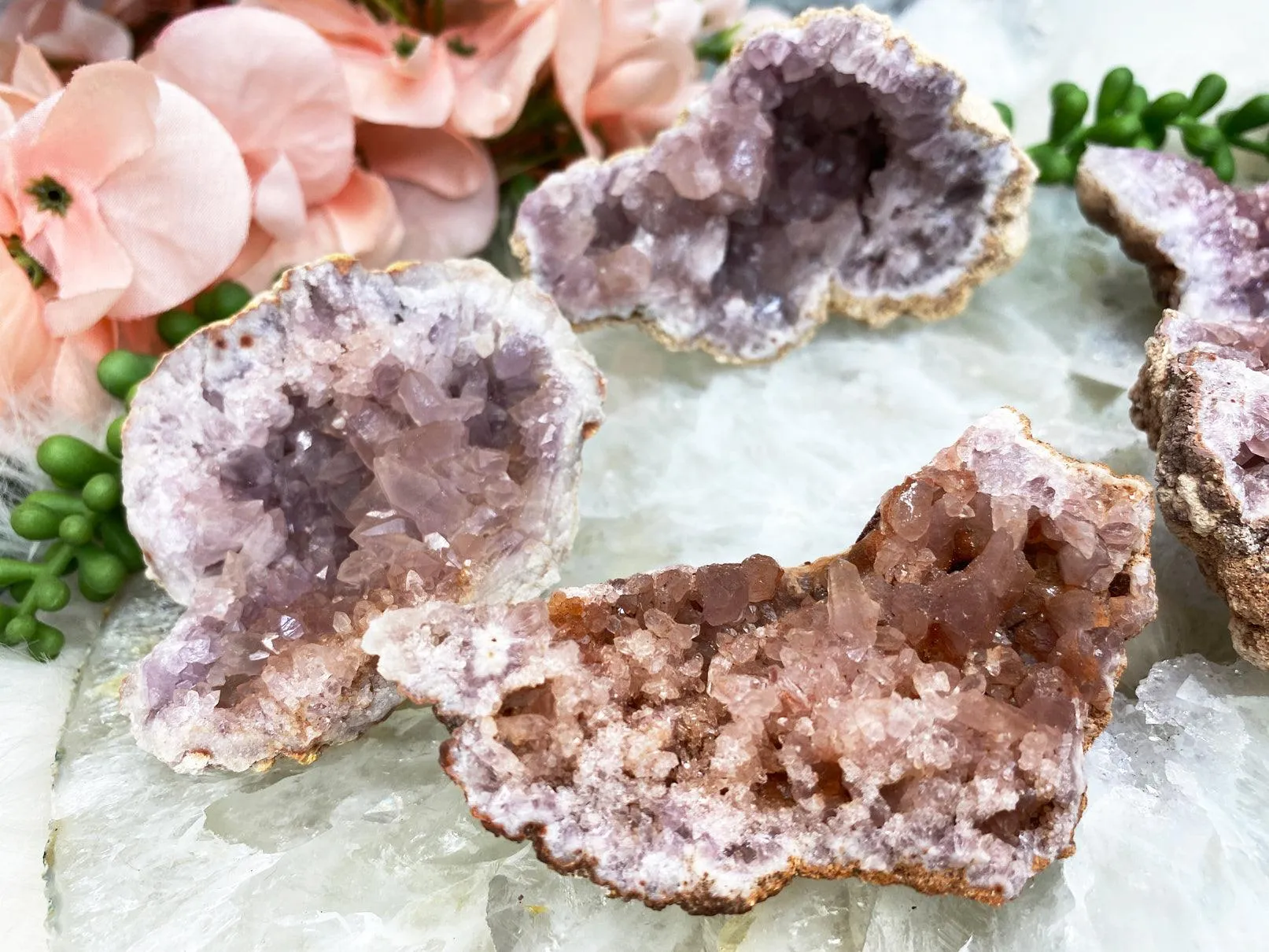 Argentina Pink Amethyst Geodes