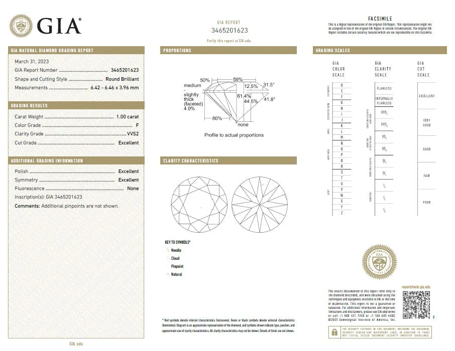 Beauvince GIA FVVS2 Certified 2.01 Carat Round Solitaire Diamond Studs