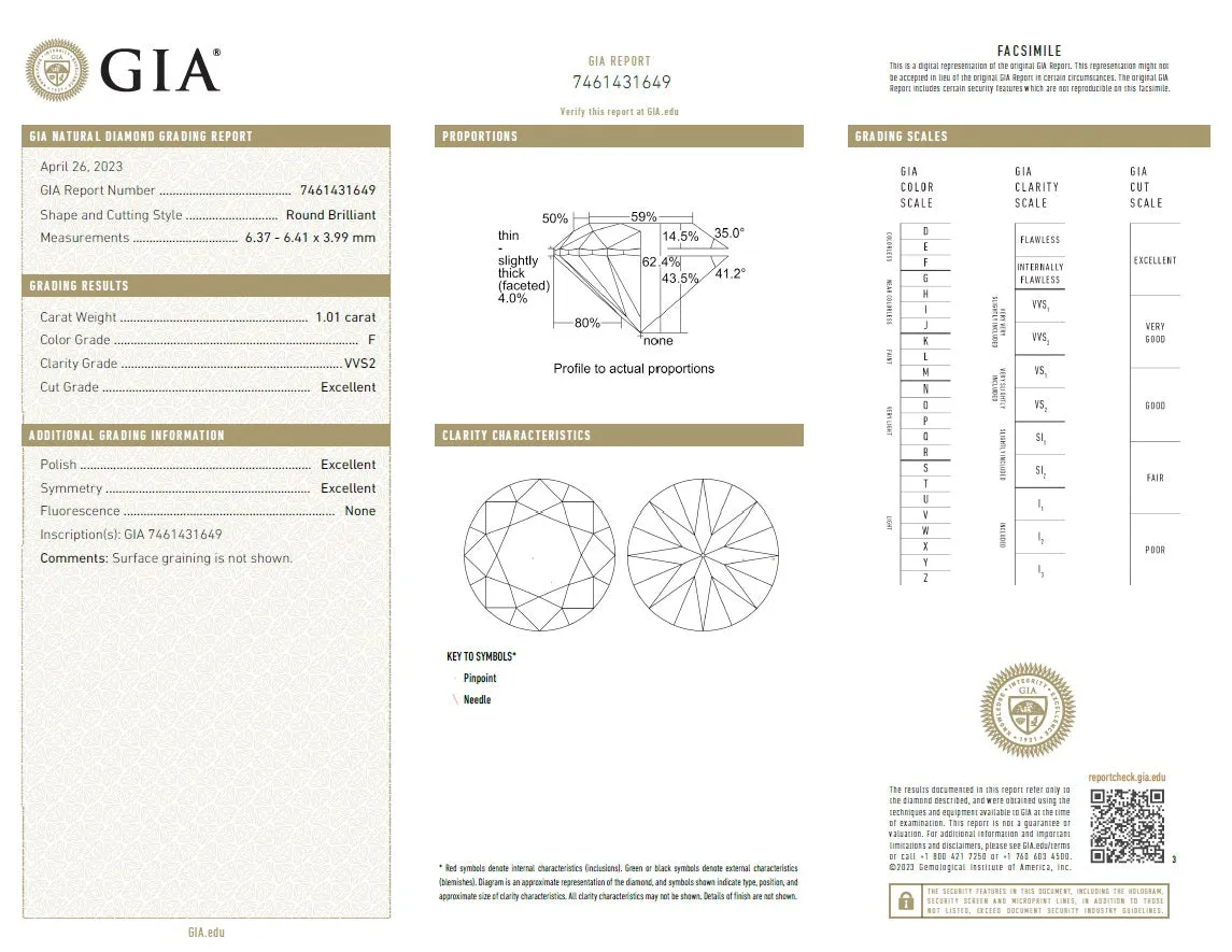 Beauvince GIA FVVS2 Certified 2.01 Carat Round Solitaire Diamond Studs