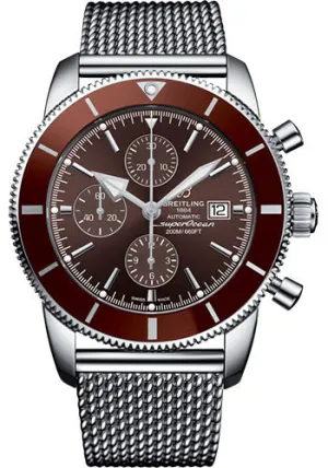 Breitling Superocean Heritage Chronograph 46 Watch - Steel - Copperhead Bronze Dial - Steel Bracelet - A13312331Q1A1