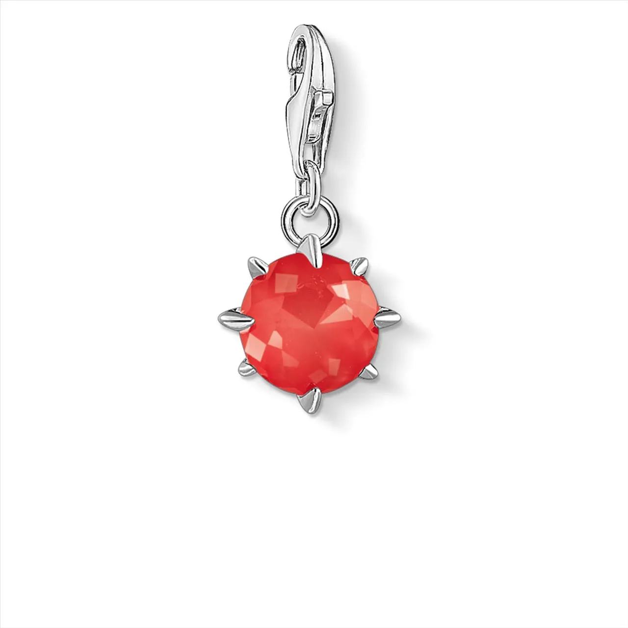 CHARM CLUB JULY BIRTHSTONE RED BAMBOO CORAL