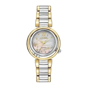 Citizen Ladies Eco-Drive 10 Diamonds DC Watch EM0324-58D