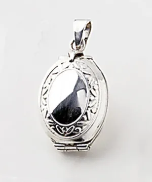 Collection Santa Pacheco ~ Locket "Oval Vertical" 4 pics .925 Sterling Silver