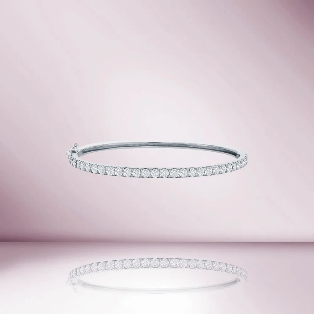 Diamond Bangle Bracelet (3.00 ct.) in 14K Gold