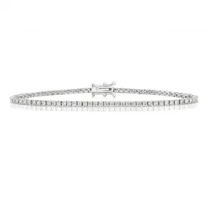 Diamond Jewellery 18ct Gold Tennis Bracelet BDQ702W/GH8