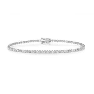 Diamond Jewellery 9ct White Gold Diamond Bracelet BD040W