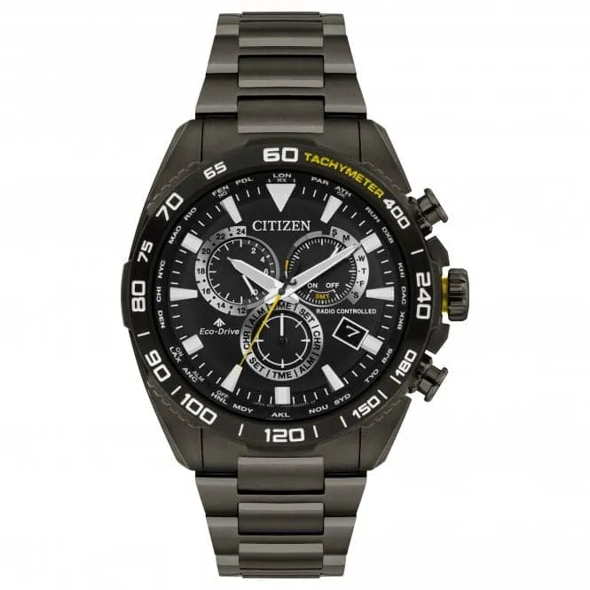 Eco-Drive Mens Perpetual Chrono A.T Watch CB5037-50E