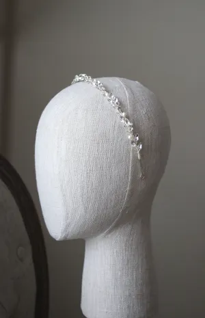 ELSIE Freshwater Pearl Bridal Crystal Headband