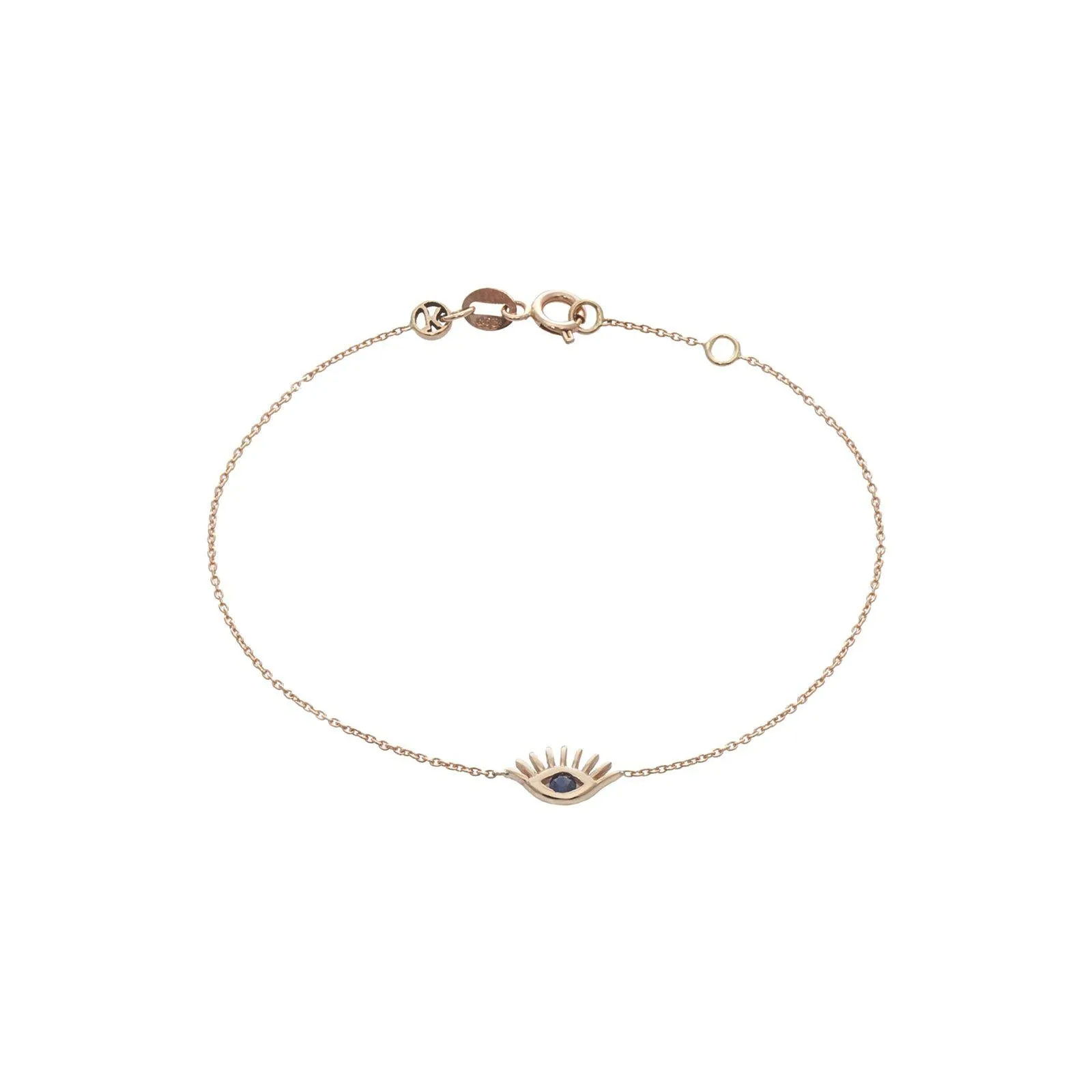 Evil Eye Slim Chain Bracelet