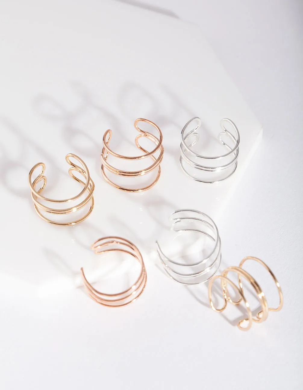 Fine Modern Cuff Toe Ring Pack