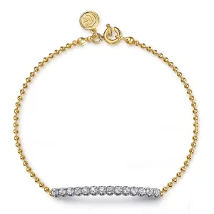 Gabriel &Co White Sapphire Bar Bracelet