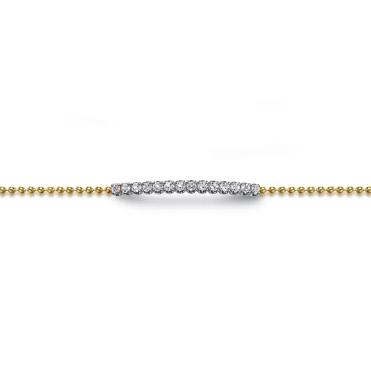 Gabriel &Co White Sapphire Bar Bracelet