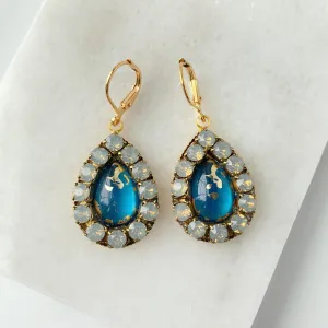 Gatsby Swarovski Teardrop Earrings - 4 Color Choices