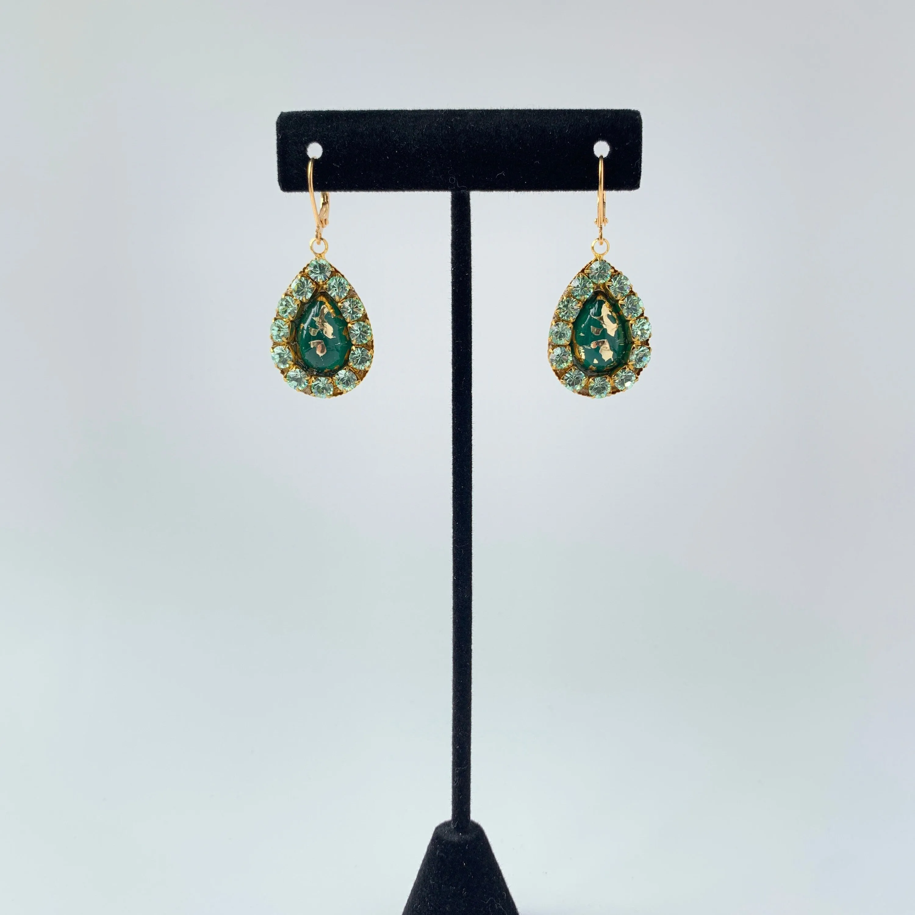 Gatsby Swarovski Teardrop Earrings - 4 Color Choices