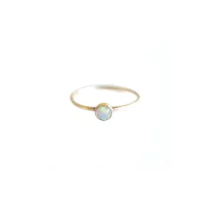 Gold Filled Little Natural Opal Ring