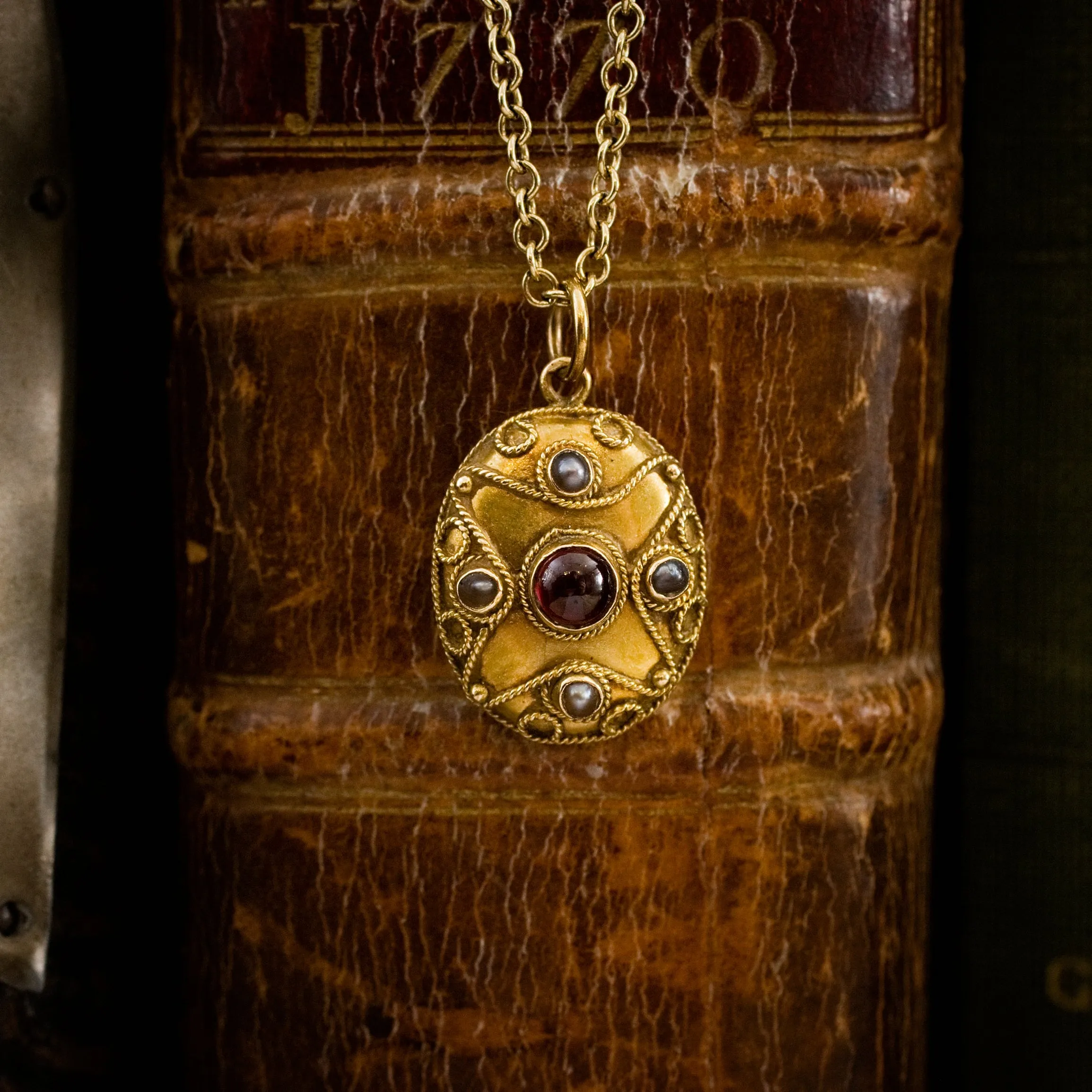 Heirloom Victorian Antique Etruscan Revival Locket