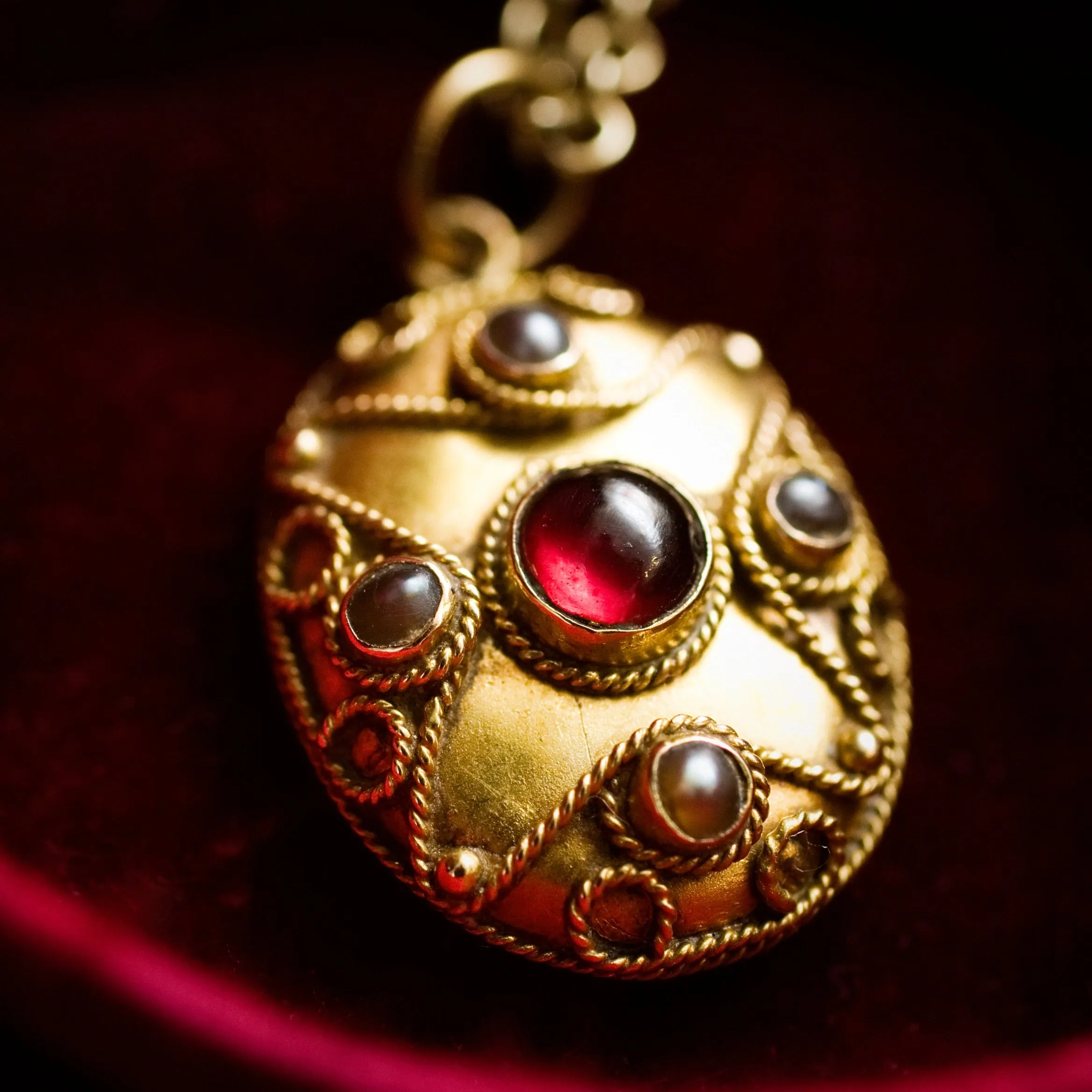 Heirloom Victorian Antique Etruscan Revival Locket