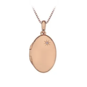 Hot Diamonds Rose Oval Pendant DP494