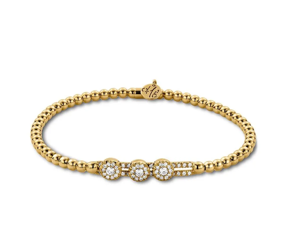 Hulchi Belluni 'Tresore' Trio Diamond Stretch Bracelet (20352ach4)