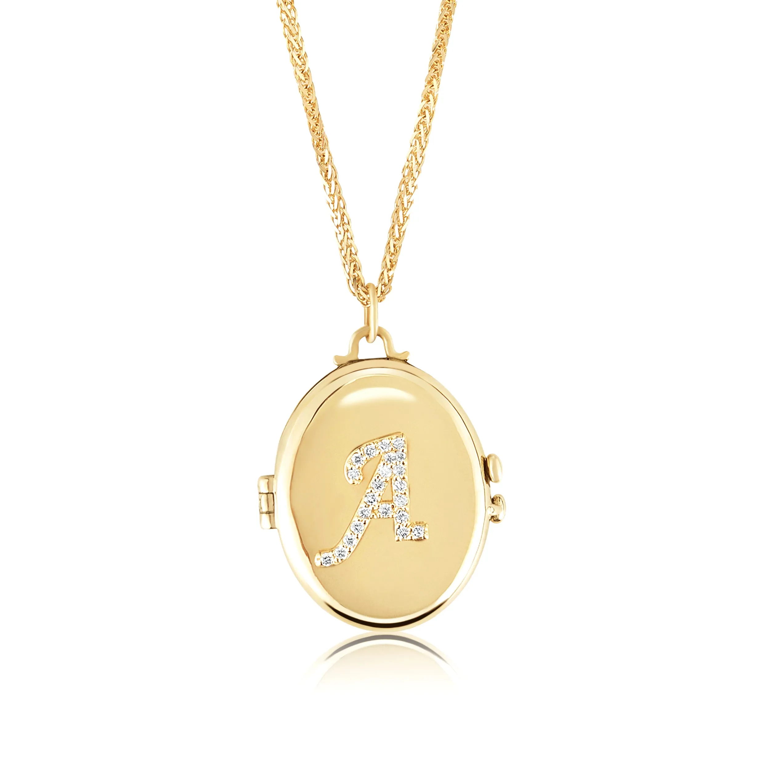 Initial Locket Necklace