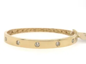 LeVian-14KY .51CTW  Diamond  Bangle Bracelet