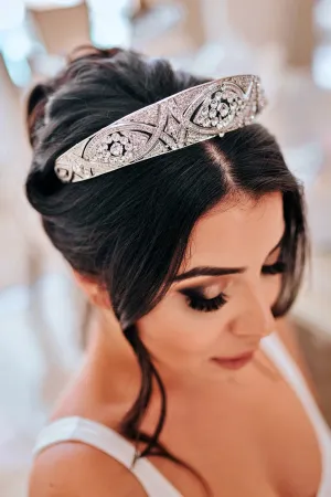 MEGHAN Swarovski Bridal Tiara and Crown