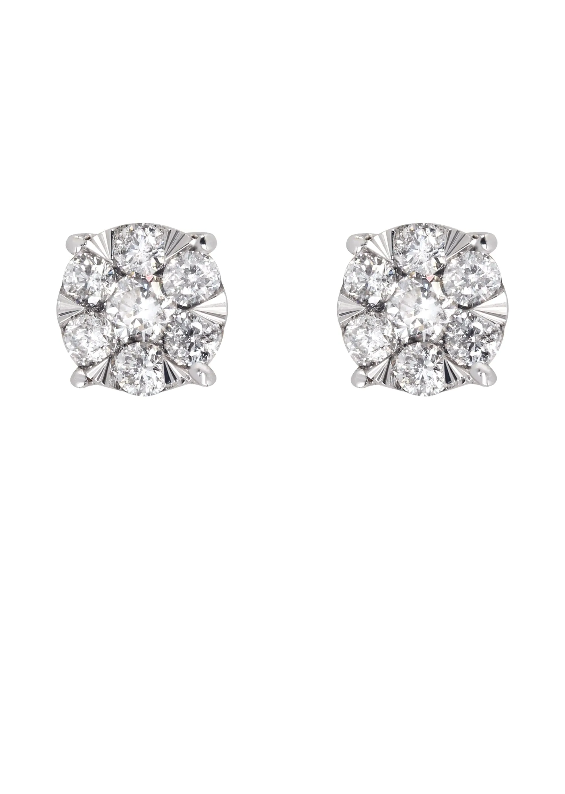 Mens Stud Diamond Earrings | 0.33 Carats 14K Yellow Gold