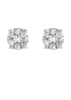 Mens Stud Diamond Earrings | 0.33 Carats 14K Yellow Gold