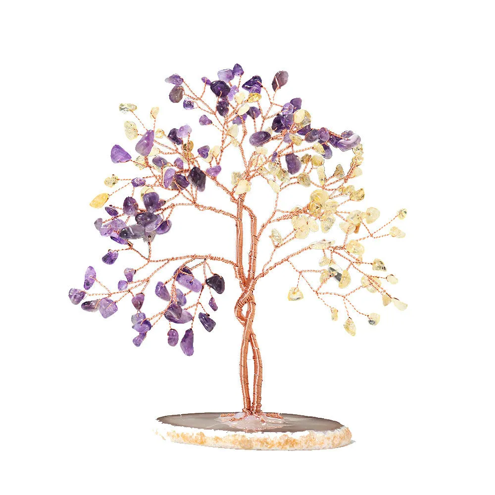 Natural Purple Citrine Tree Ornament🌳✨