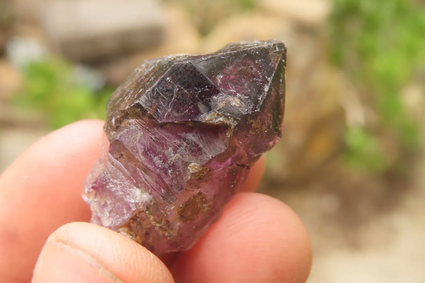 Natural Smokey Amethyst Crystals x 0.6 Kg Lot From Chiredzi, Zimbabwe